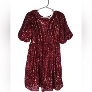 Girl’s Red Sequin Dress NWOT